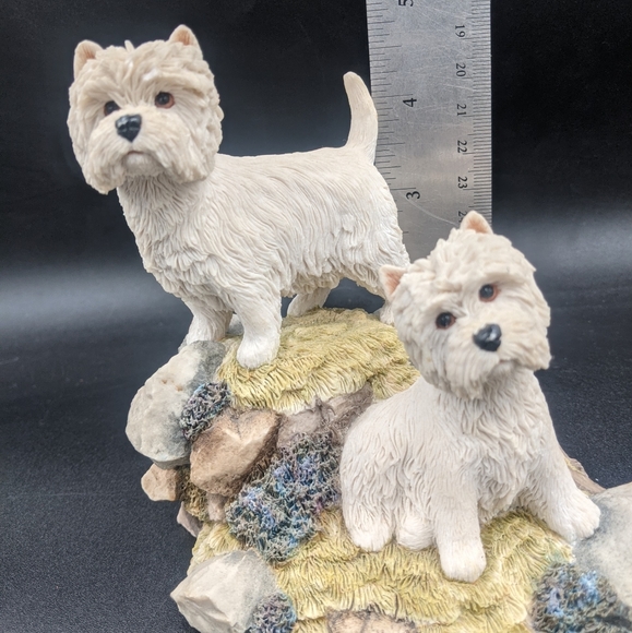 Sherratt & Simpson Figurine West Highland Terriers Rocks & Heather - Picture 4 of 10